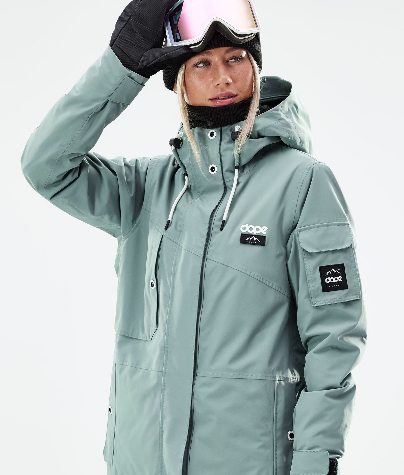 Adept W 2021 Kurtka Snowboardowa Kobiety Faded Green, Zdjęcie 3 z 11