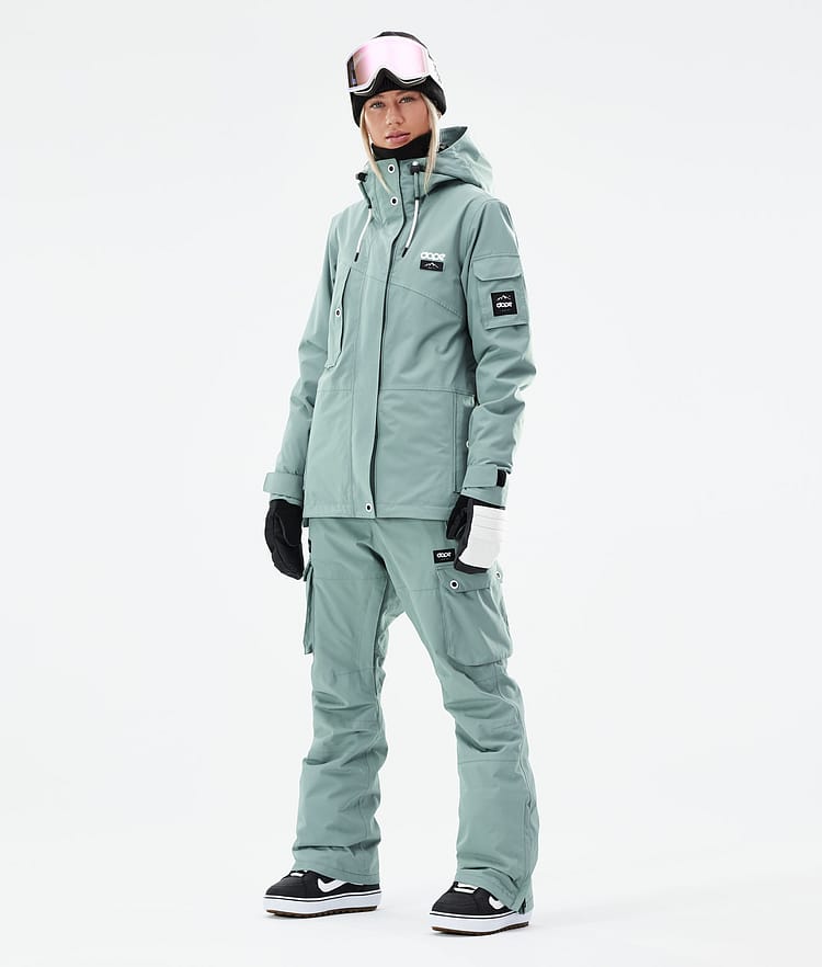 Adept W 2021 Chaqueta Snowboard Mujer Faded Green, Imagen 4 de 11