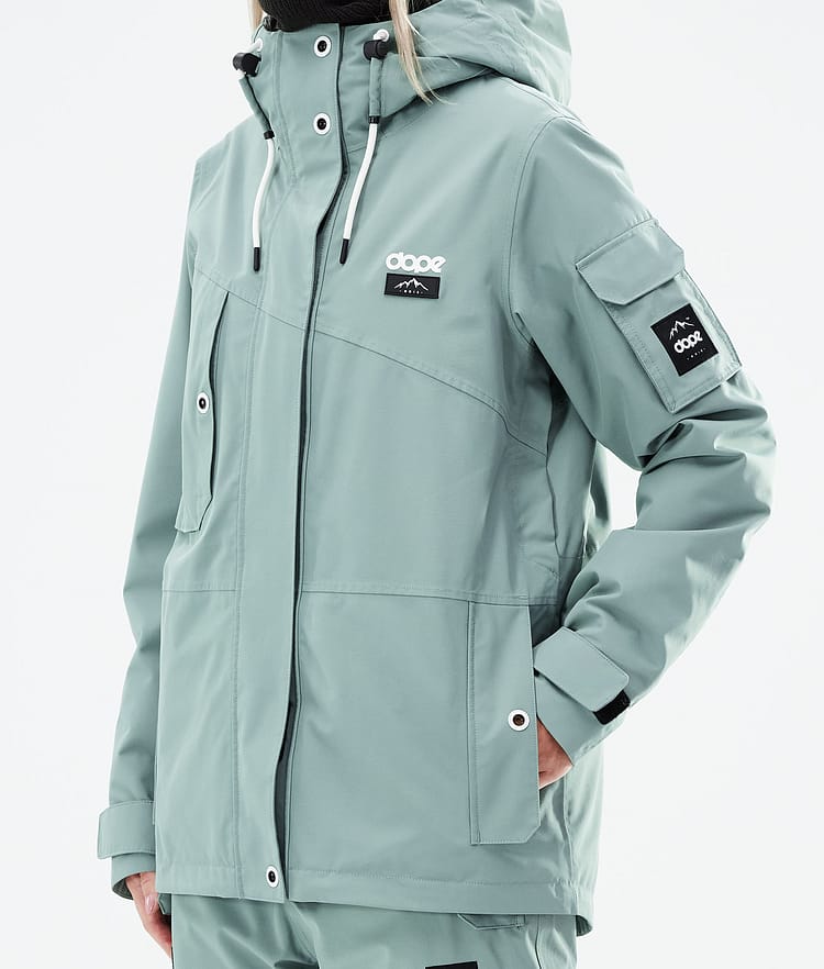 Adept W 2021 Kurtka Snowboardowa Kobiety Faded Green, Zdjęcie 9 z 11