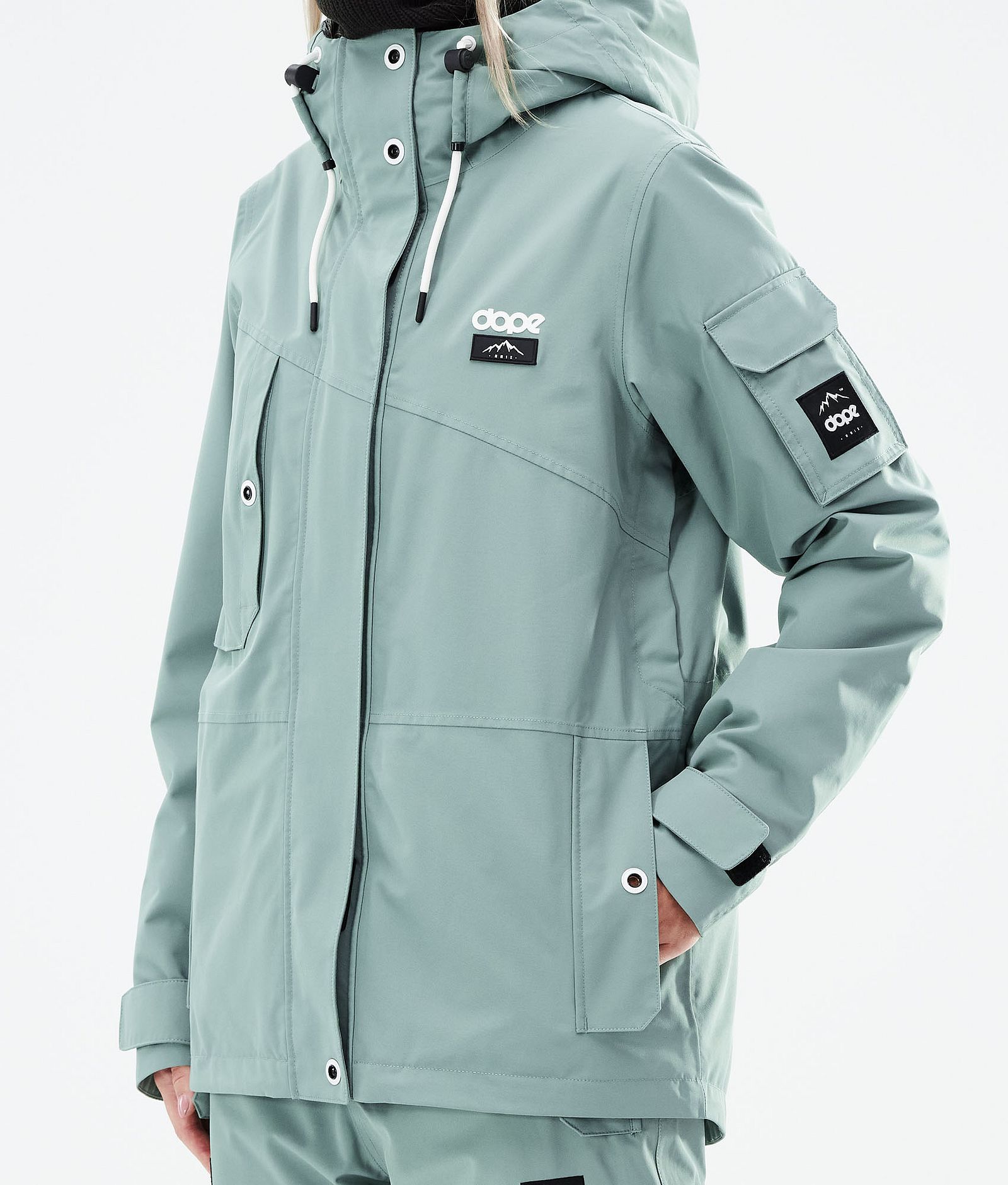 Adept W 2021 Chaqueta Snowboard Mujer Faded Green, Imagen 9 de 11