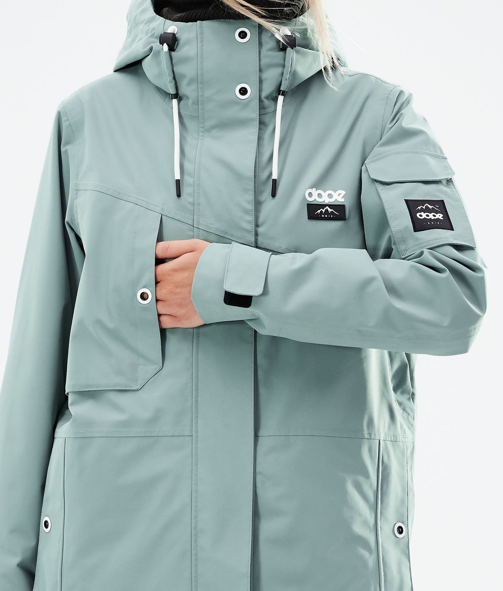 Adept W 2021 Chaqueta Snowboard Mujer Faded Green, Imagen 10 de 11