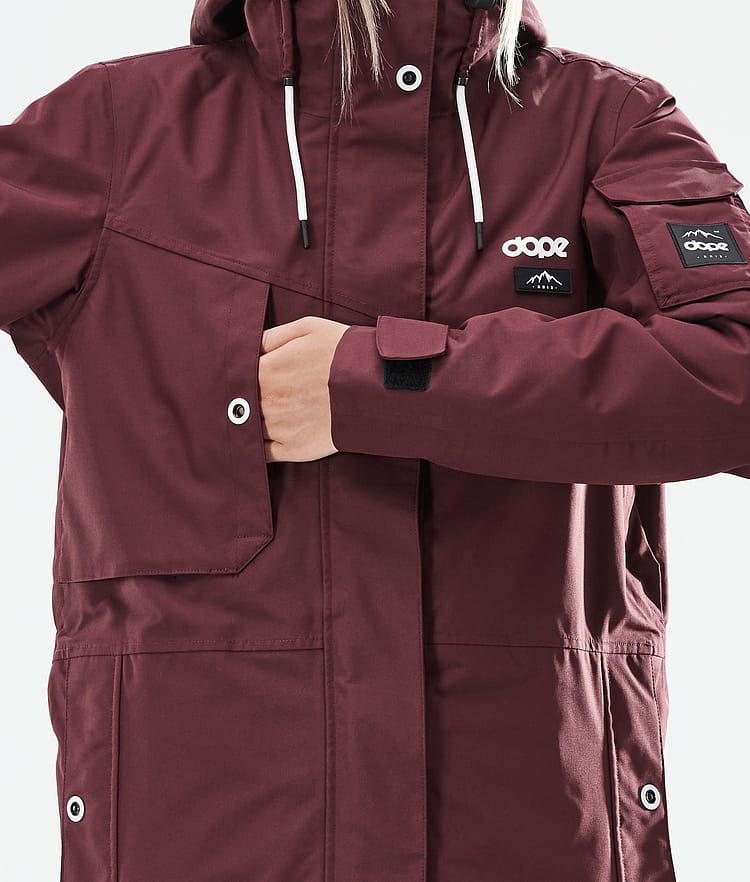 Adept W 2021 Chaqueta Snowboard Mujer Burgundy, Imagen 10 de 11