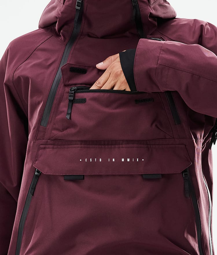 Akin 2021 Chaqueta Snowboard Hombre Burgundy, Imagen 10 de 11