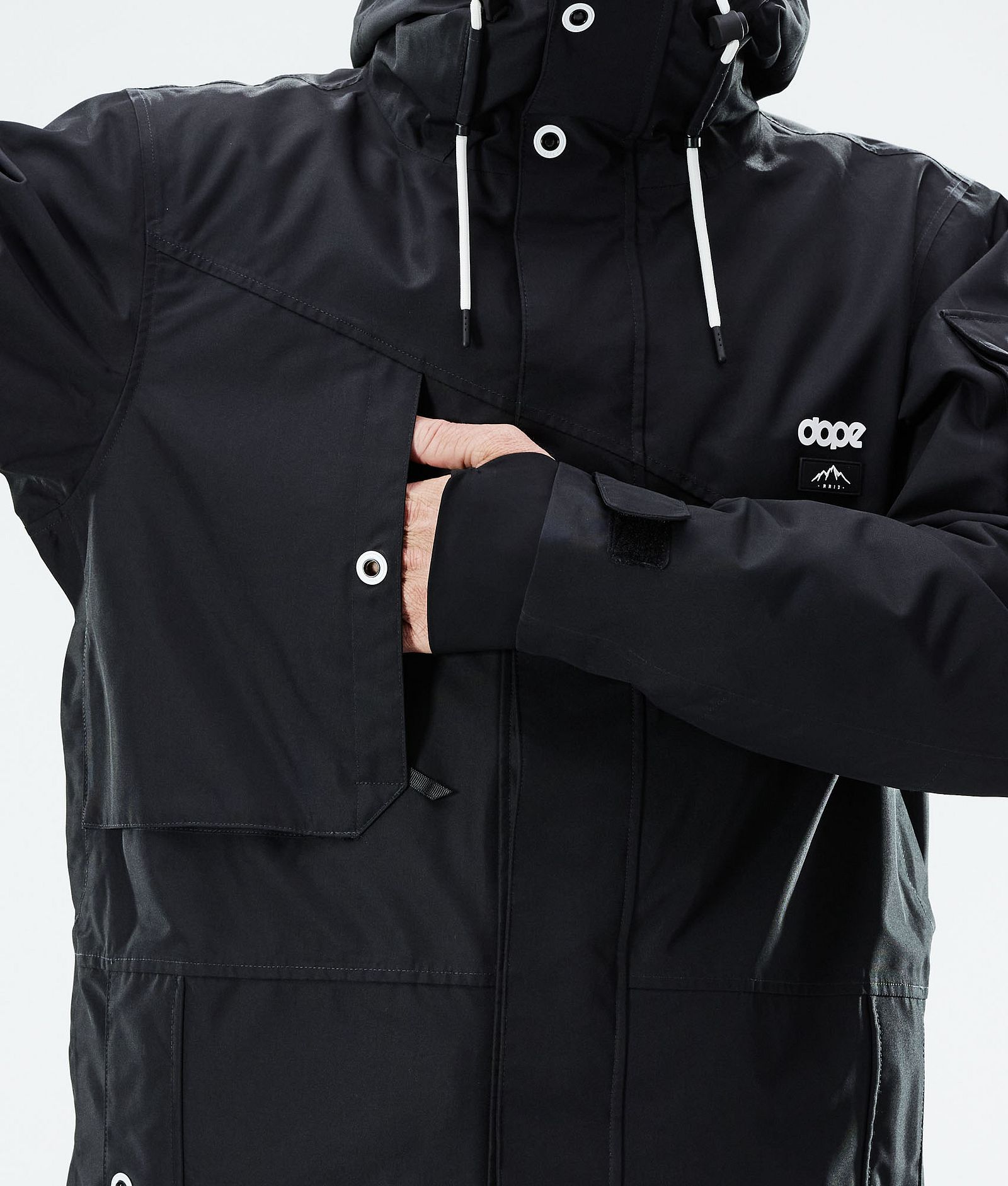 Adept 2021 Kurtka Snowboardowa Mężczyźni Black, Zdjęcie 10 z 11