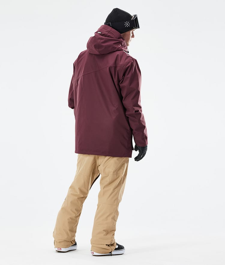 Adept 2021 Kurtka Snowboardowa Mężczyźni Burgundy, Zdjęcie 6 z 11