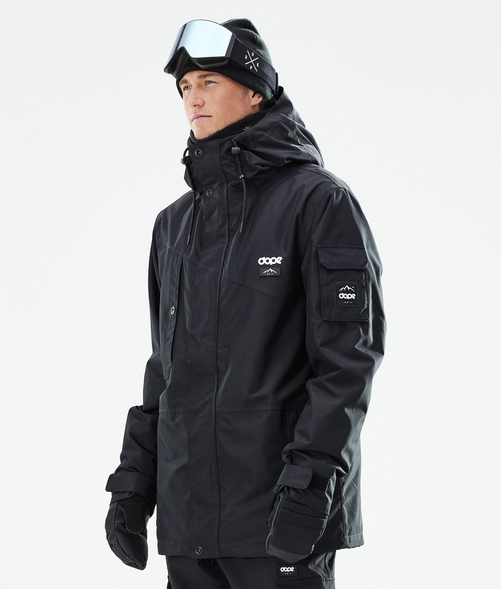 Dope Adept 2021 Snowboardjacke Herren Blackout Schwarz Dopesnow