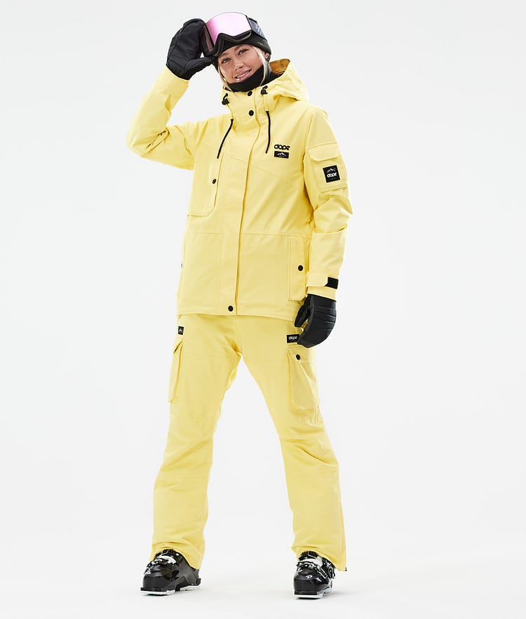 Adept W 2021 Manteau Ski Femme Faded Yellow, Image 4 sur 11