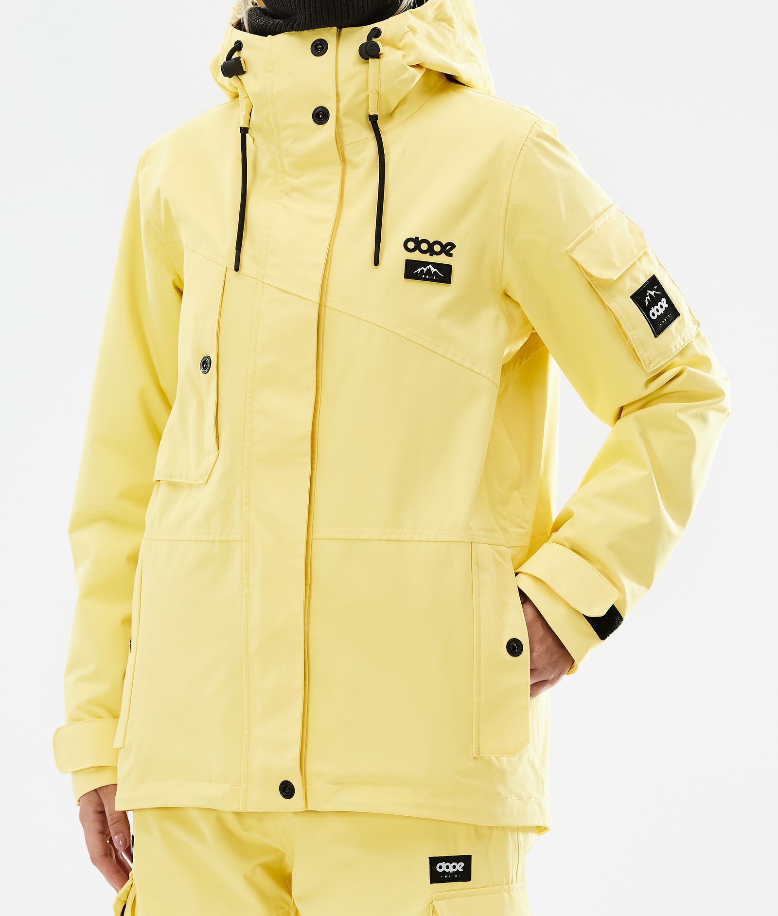 Adept W 2021 Manteau Ski Femme Faded Yellow, Image 9 sur 11