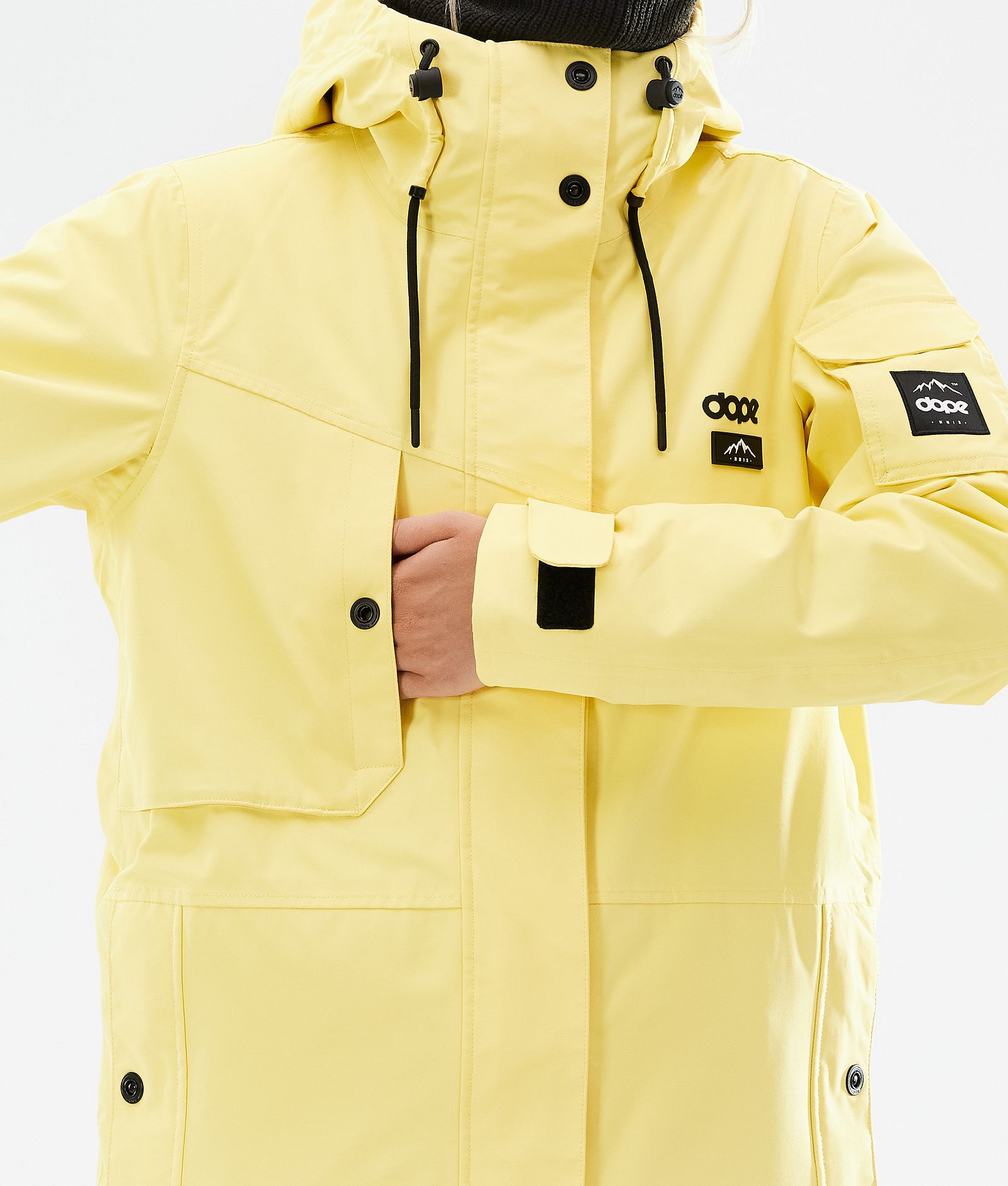 Adept W 2021 Snowboard Jacket Women Faded Yellow, Image 10 of 11