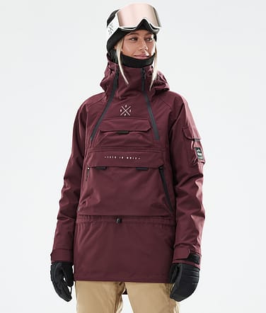 Akin W 2021 Kurtka Snowboardowa Kobiety Burgundy