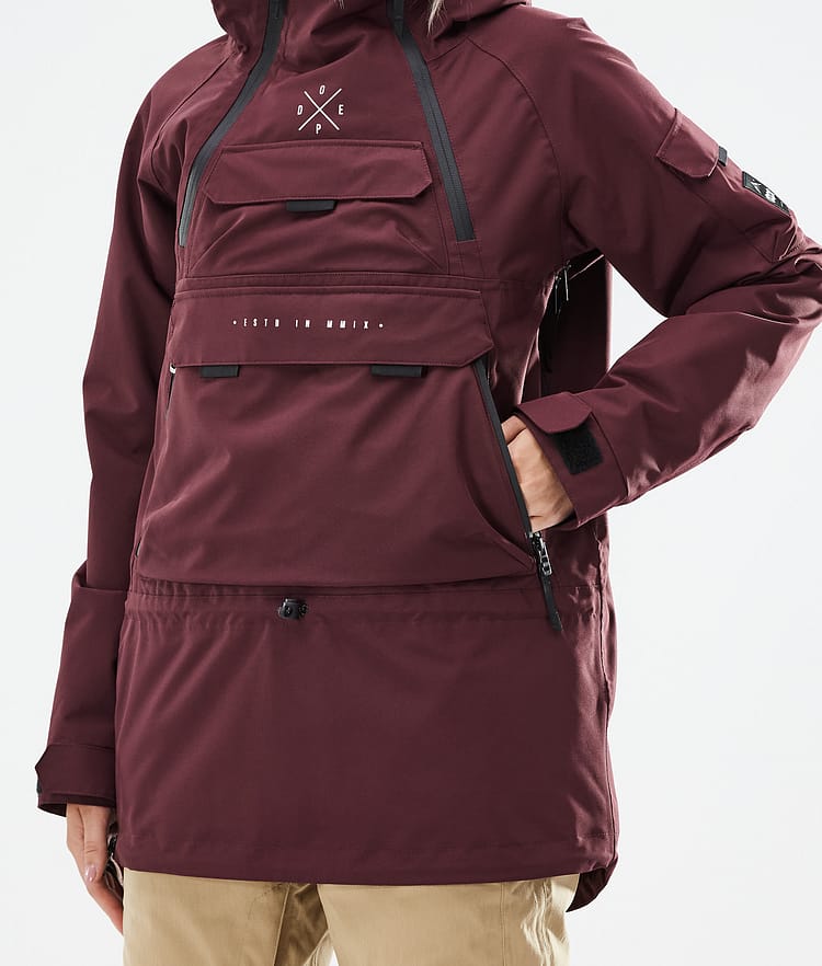 Akin W 2021 Kurtka Snowboardowa Kobiety Burgundy, Zdjęcie 9 z 11