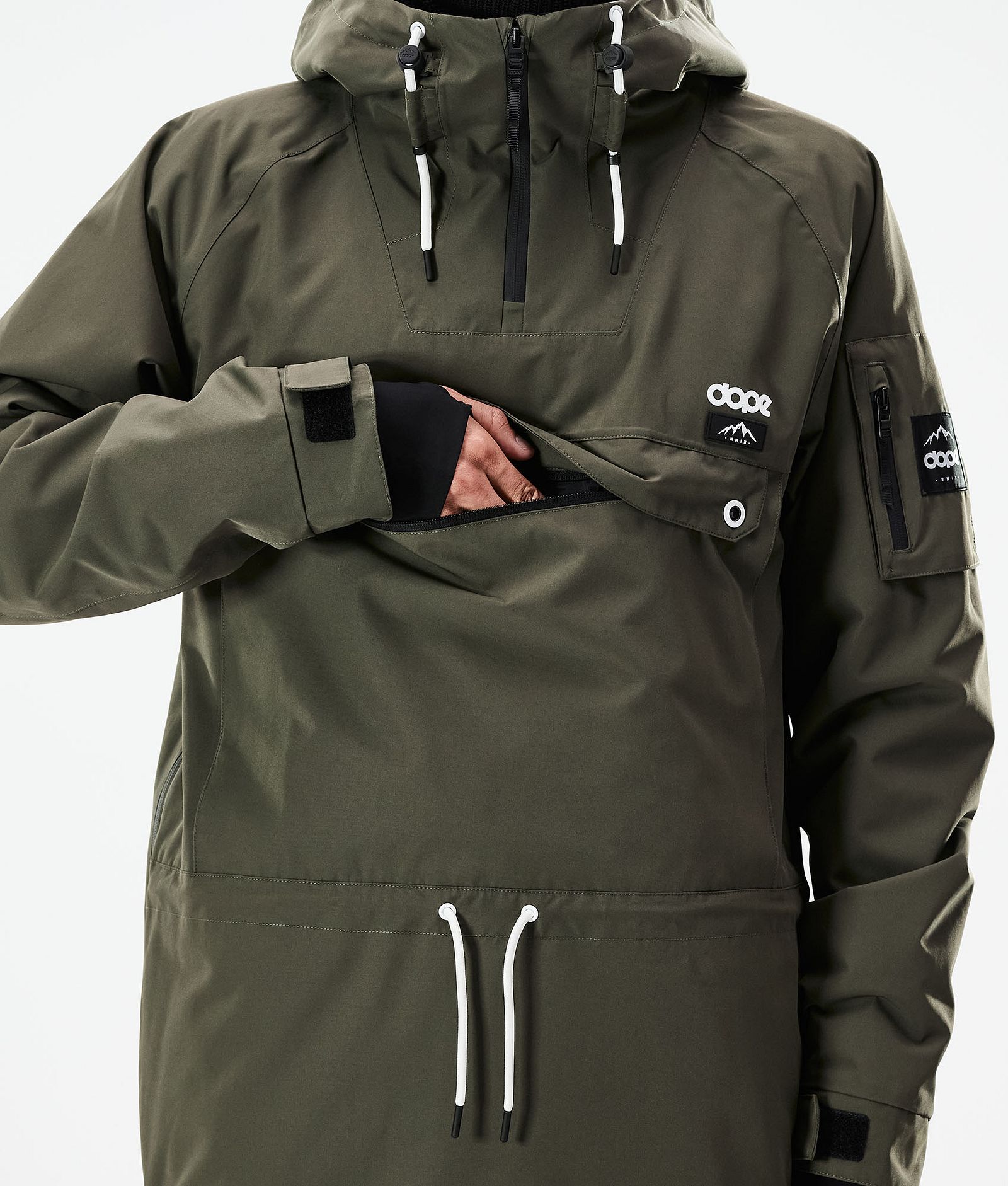 Annok 2021 Kurtka Snowboardowa Mężczyźni Olive Green, Zdjęcie 10 z 10