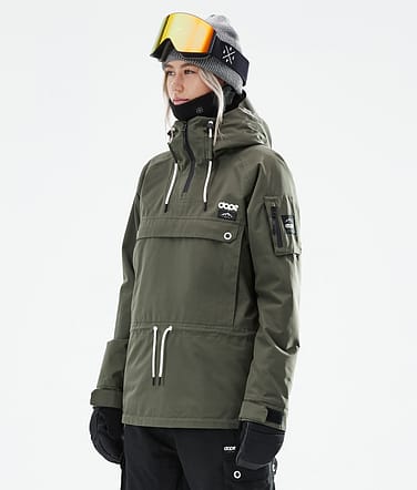 Annok W 2021 Bunda na Snowboard Dámské Olive Green