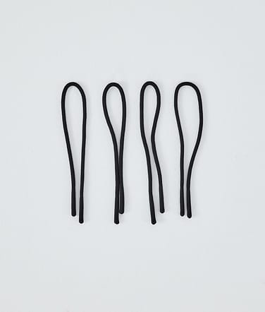 Round Zip Puller String Replacement Parts Black/Black Tip