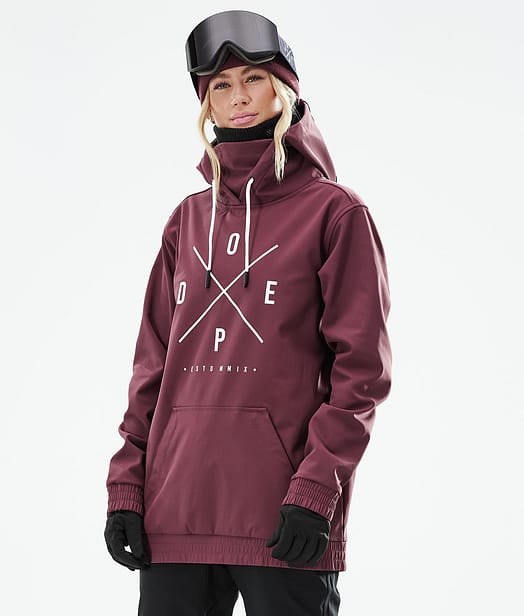 Dope Yeti W 21 Chaqueta Snowboard Mujer 2X-Up Burgundy
