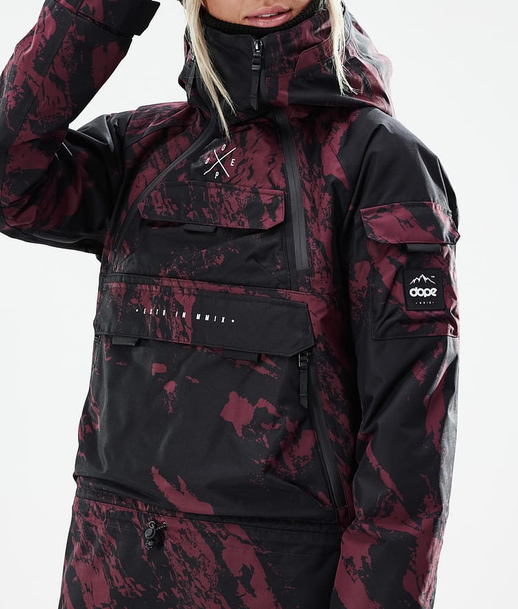 Akin W 21 Chaqueta Snowboard Mujer Paint Burgundy, Imagen 2 de 11
