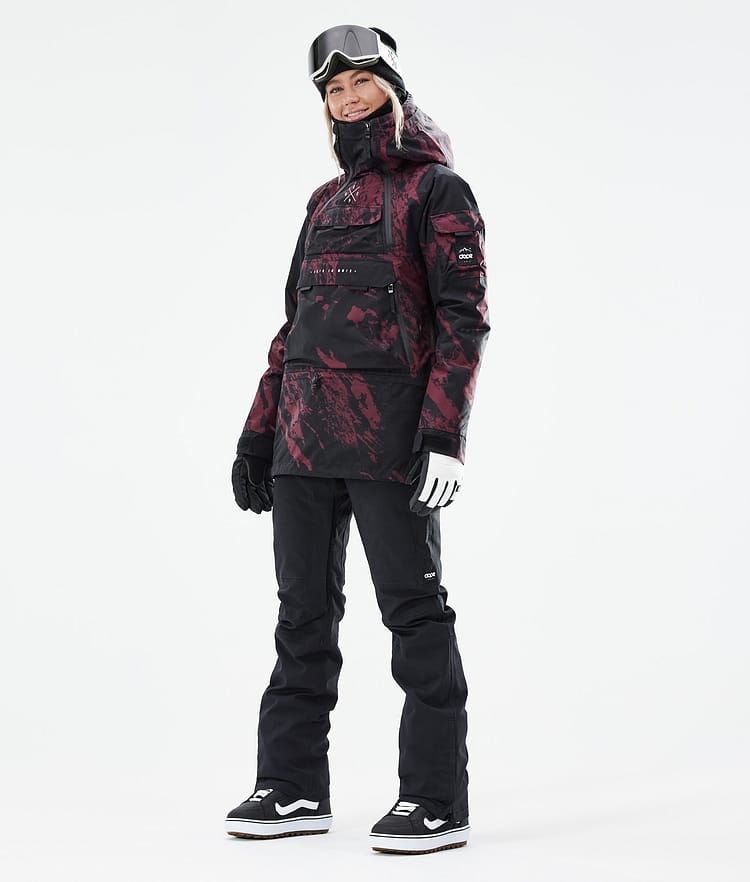 Akin W 21 Chaqueta Snowboard Mujer Paint Burgundy, Imagen 4 de 11