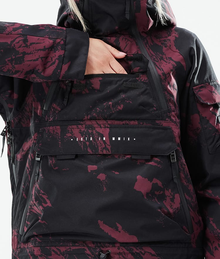 Akin W 21 Chaqueta Snowboard Mujer Paint Burgundy, Imagen 11 de 11
