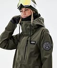 Blizzard W Full Zip 2021 Lumilautailutakki Naiset Olive Green, Kuva 3 / 11