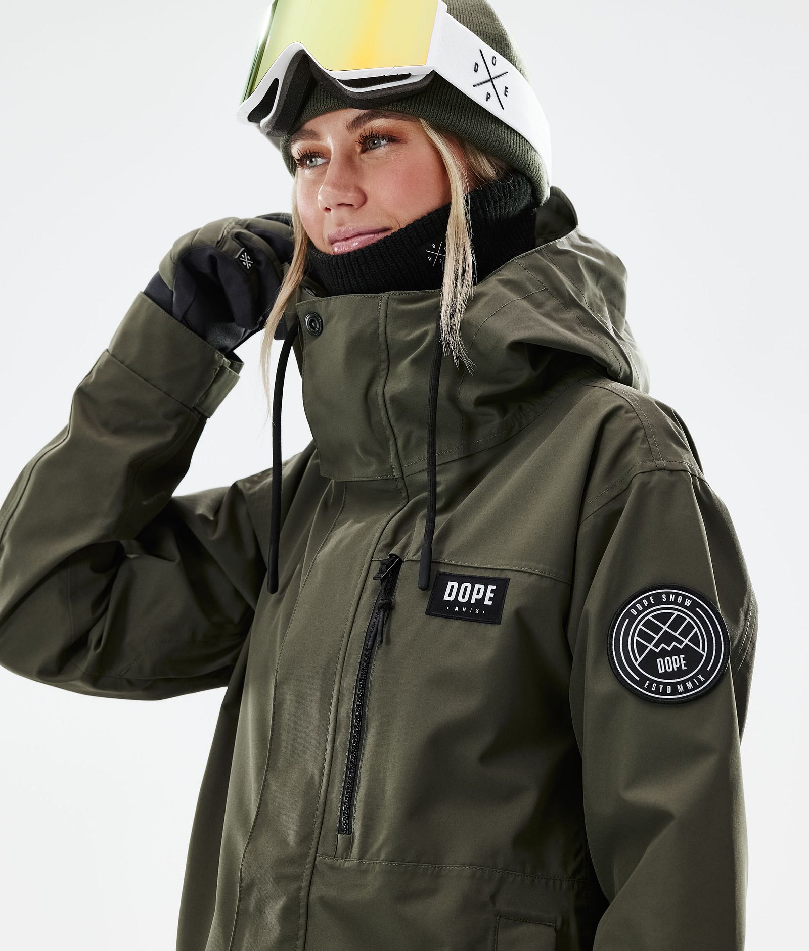 Blizzard W Full Zip 2021 Snowboardjacka Dam Olive Green, Bild 3 av 11