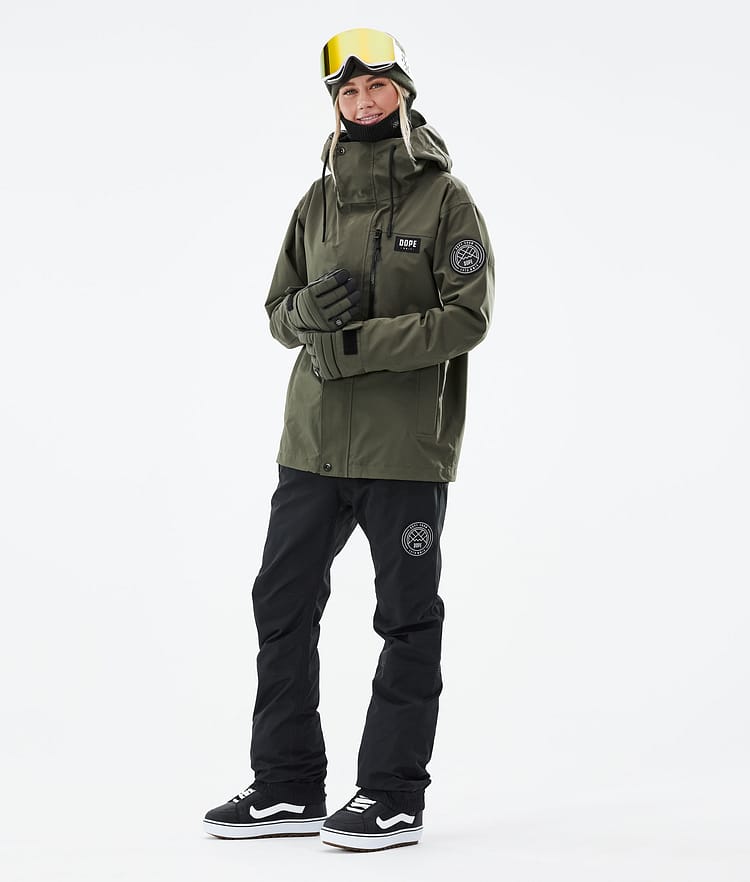 Blizzard W Full Zip 2021 Snowboardjakke Dame Olive Green, Bilde 4 av 11