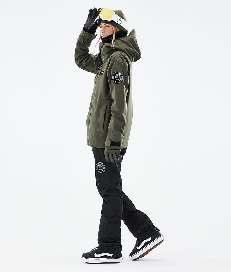 Blizzard W Full Zip 2021 Snowboardjakke Dame Olive Green, Bilde 5 av 11