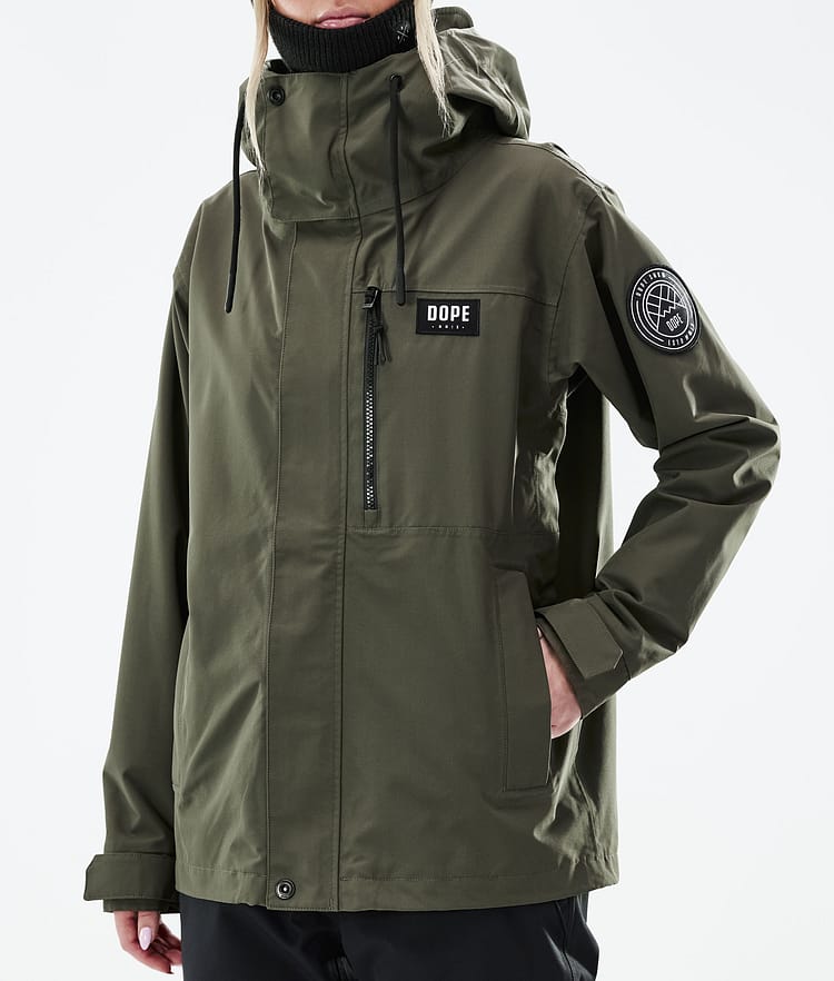 Blizzard W Full Zip 2021 Snowboardjacka Dam Olive Green, Bild 9 av 11