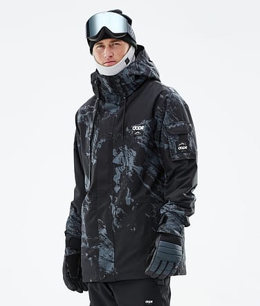 Adept 2021 Kurtka Snowboardowa Mężczyźni Paint Metal Blue