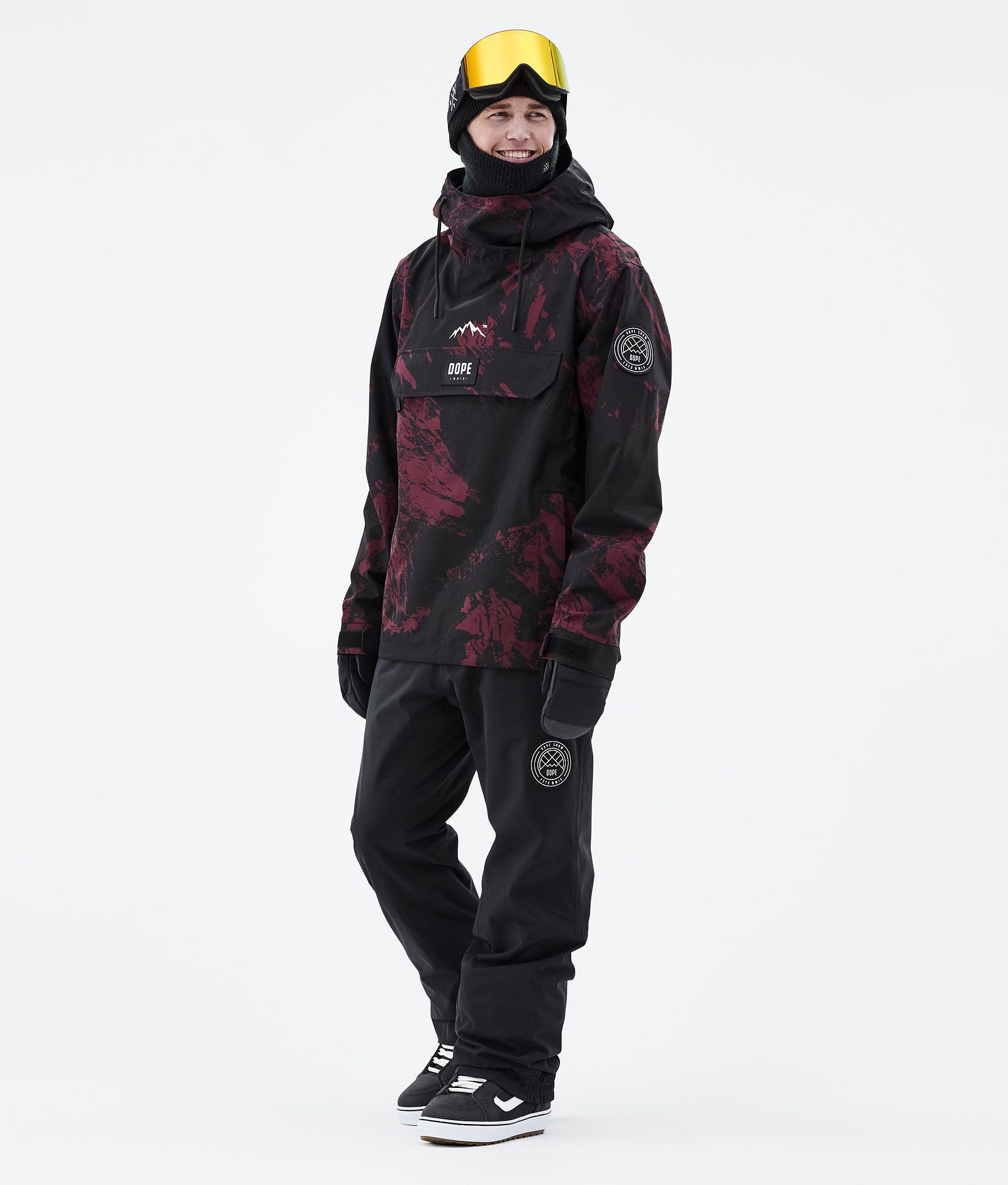 Blizzard 2021 Bunda na Snowboard Pánské Paint Burgundy, Obrázek 3 z 9