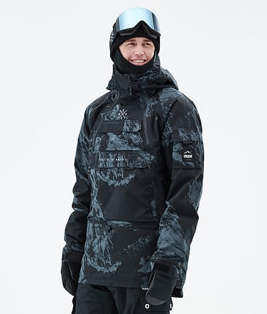 Akin 2021 Kurtka Snowboardowa Mężczyźni Paint Metal Blue