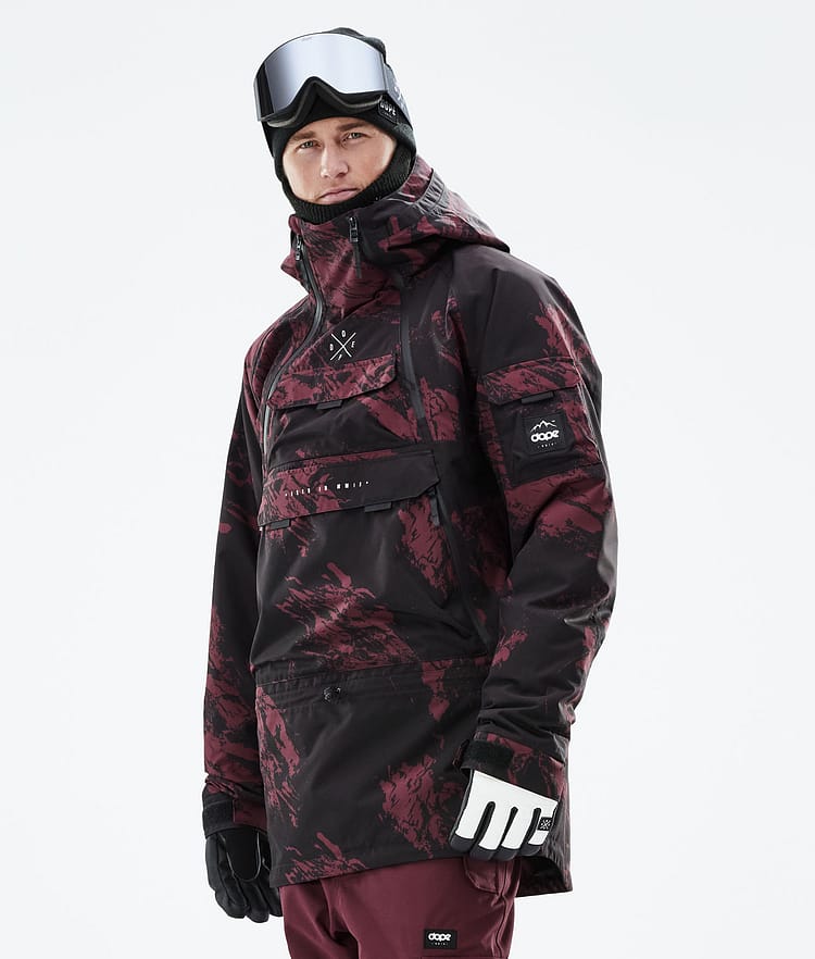 Akin 21 Chaqueta Snowboard Hombre Paint Burgundy, Imagen 1 de 10