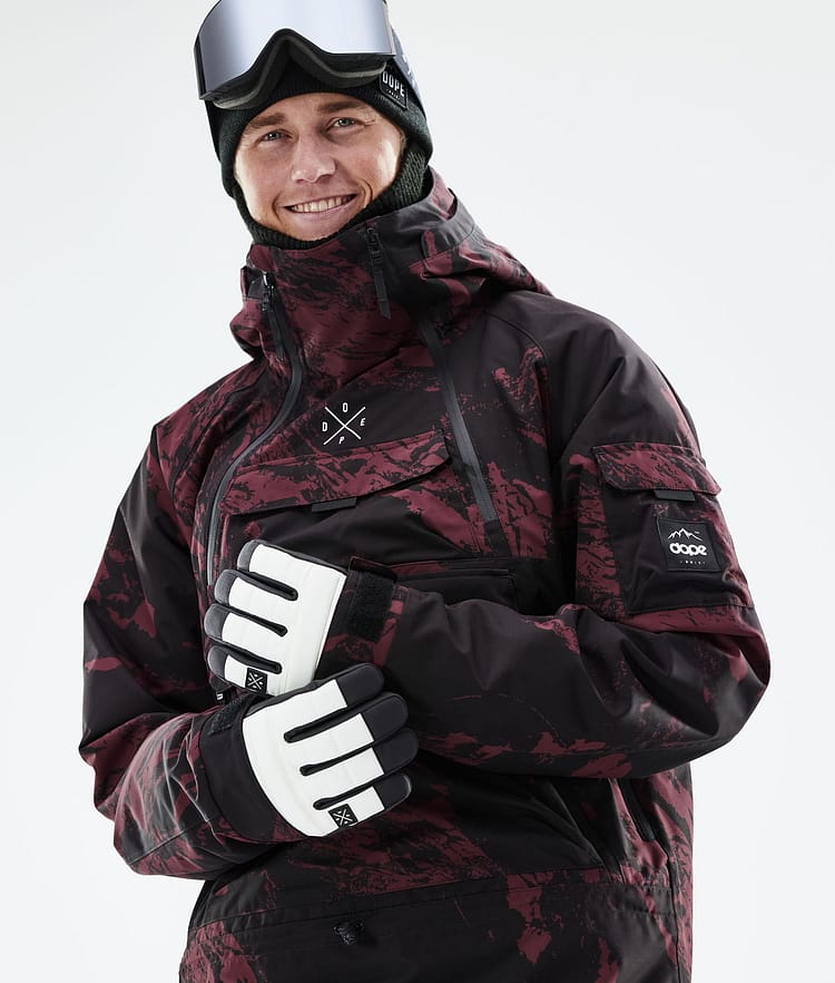 Akin 2021 Kurtka Snowboardowa Mężczyźni Paint Burgundy, Zdjęcie 2 z 10