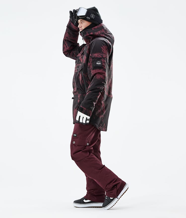 Akin 2021 Kurtka Snowboardowa Mężczyźni Paint Burgundy, Zdjęcie 5 z 10