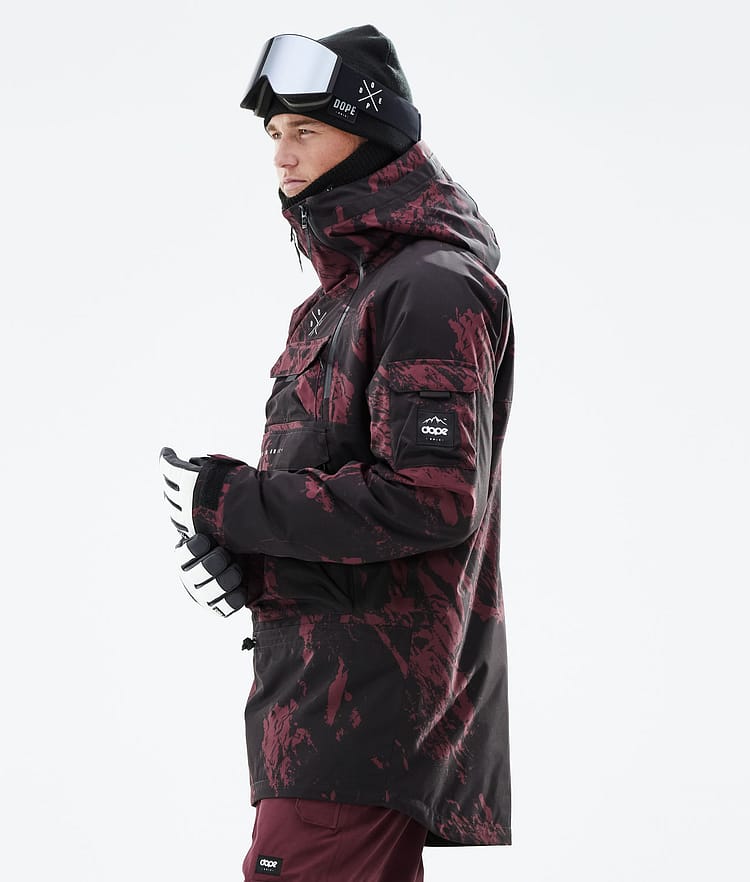 Akin 21 Chaqueta Snowboard Hombre Paint Burgundy, Imagen 7 de 10