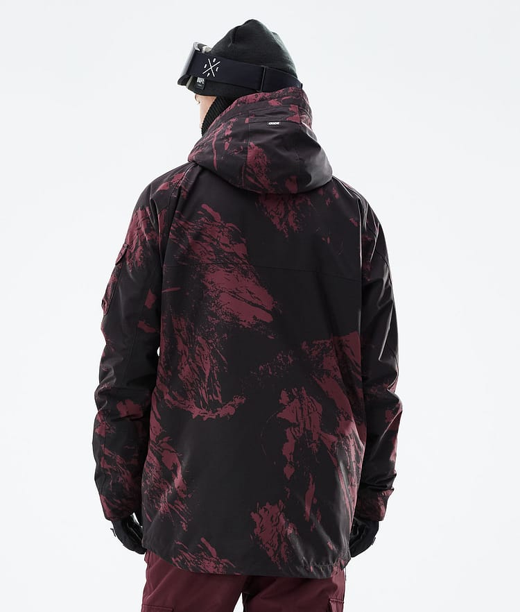 Akin 21 Chaqueta Snowboard Hombre Paint Burgundy, Imagen 8 de 10