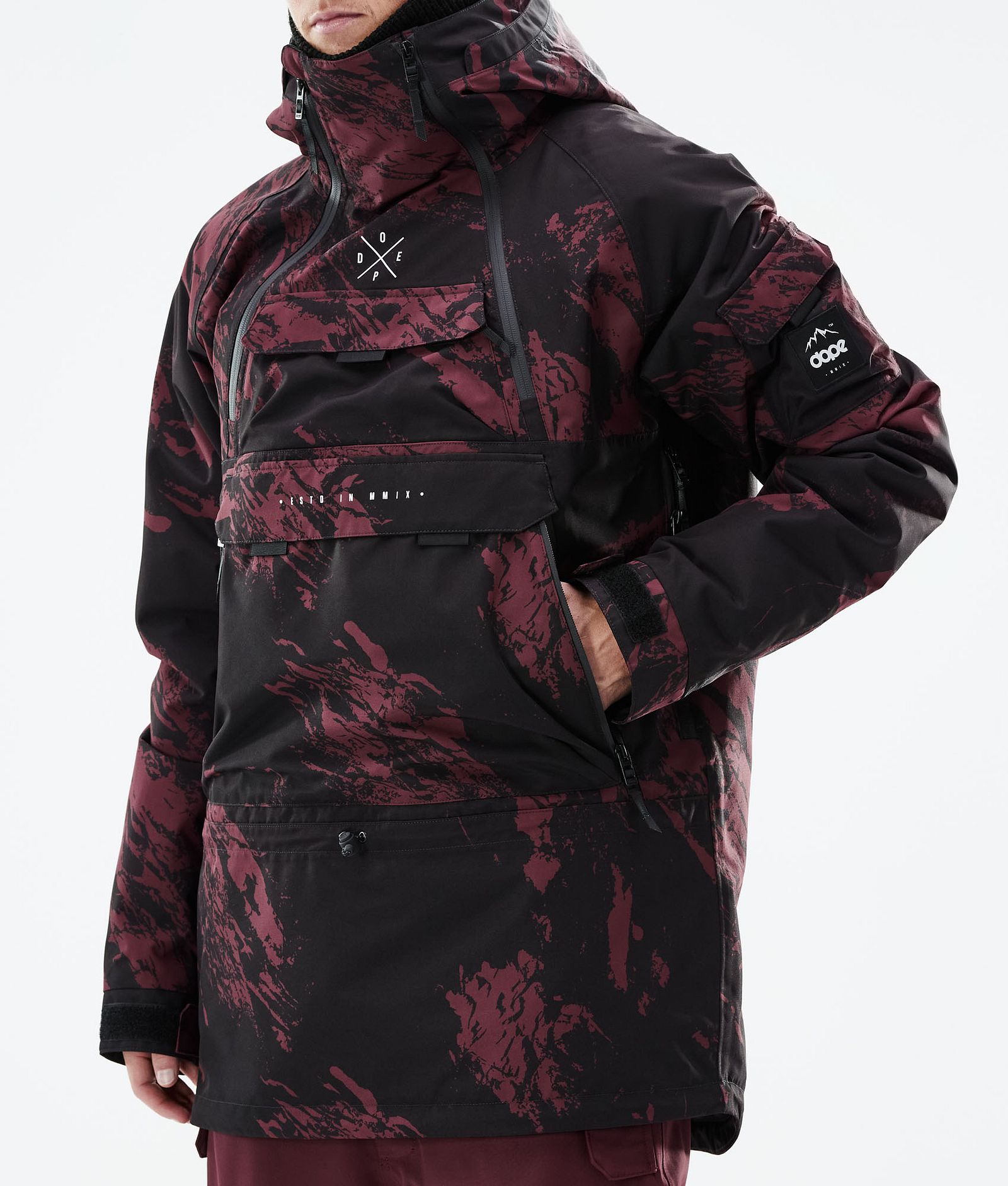 Akin 2021 Chaqueta Snowboard Hombre Paint Burgundy, Imagen 9 de 10