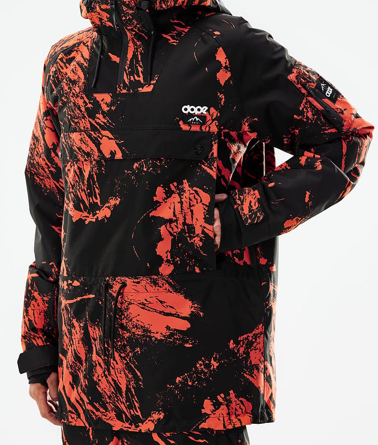 Annok 21 Chaqueta Snowboard Hombre Paint Orange, Imagen 8 de 10