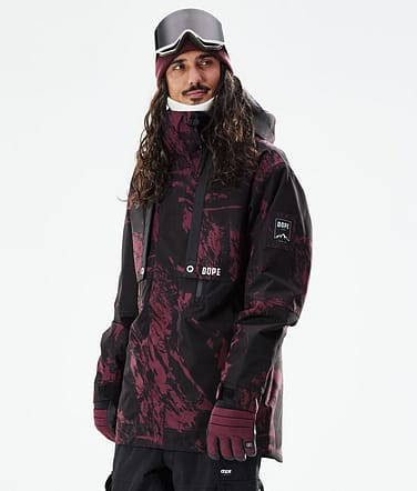 Mojo Kurtka Snowboardowa Mężczyźni Paint Burgundy