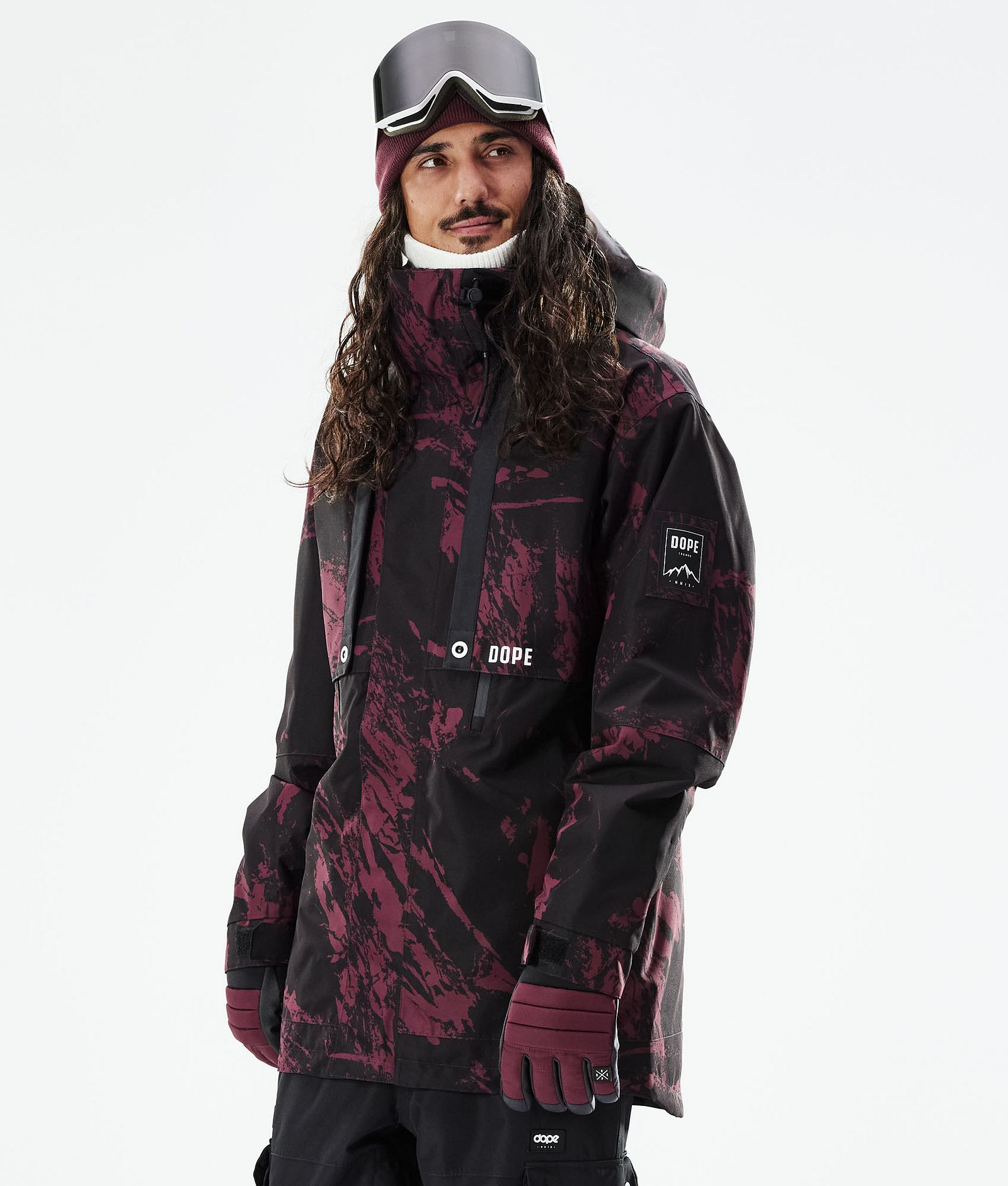 Mojo Kurtka Snowboardowa Mężczyźni Paint Burgundy, Zdjęcie 1 z 11