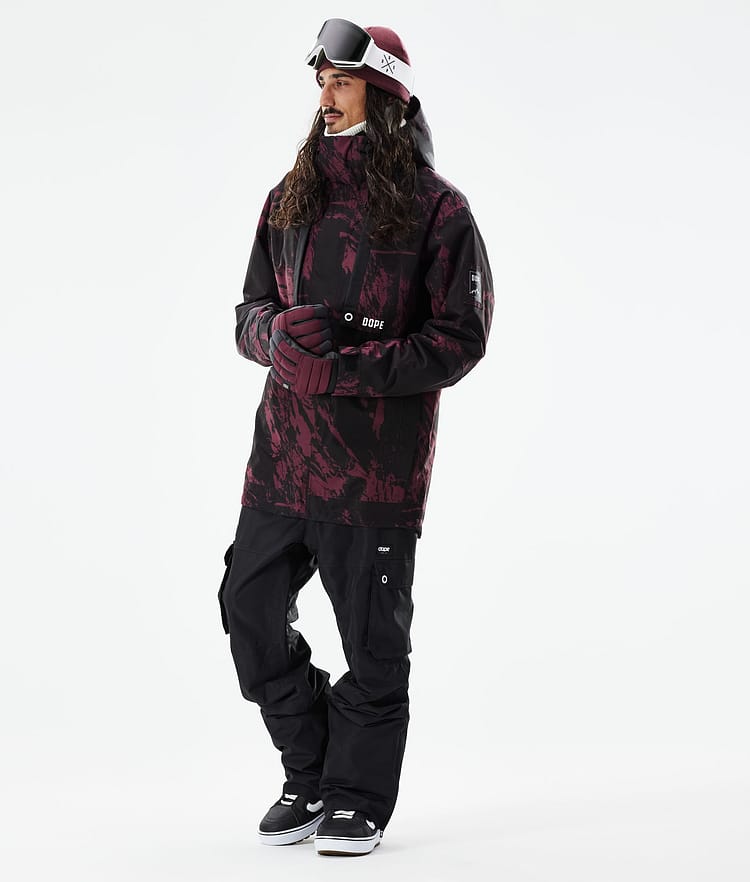 Mojo Kurtka Snowboardowa Mężczyźni Paint Burgundy, Zdjęcie 4 z 11