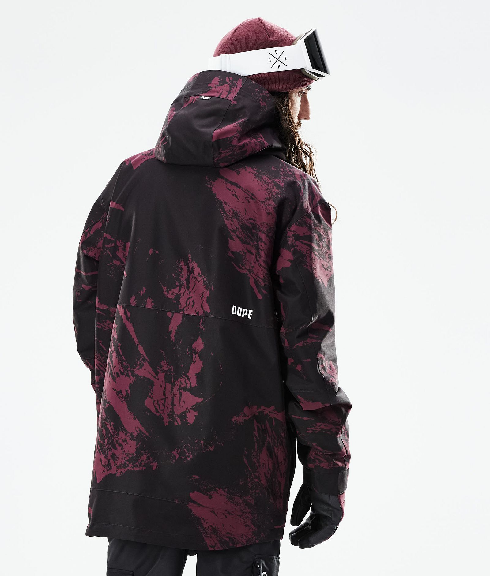 Mojo Kurtka Snowboardowa Mężczyźni Paint Burgundy, Zdjęcie 8 z 11