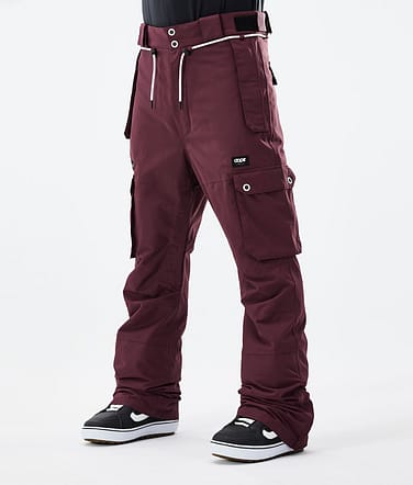 Iconic 2021 Spodnie Snowboardowe Mężczyźni Burgundy