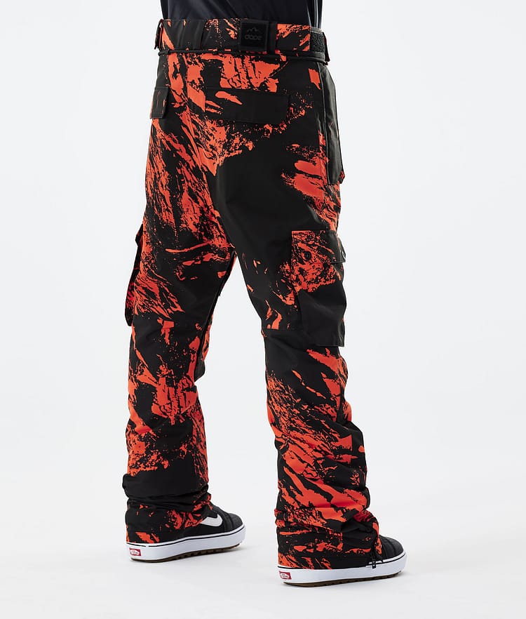 Iconic 2021 Snowboard Pants Men Paint Orange, Image 3 of 6