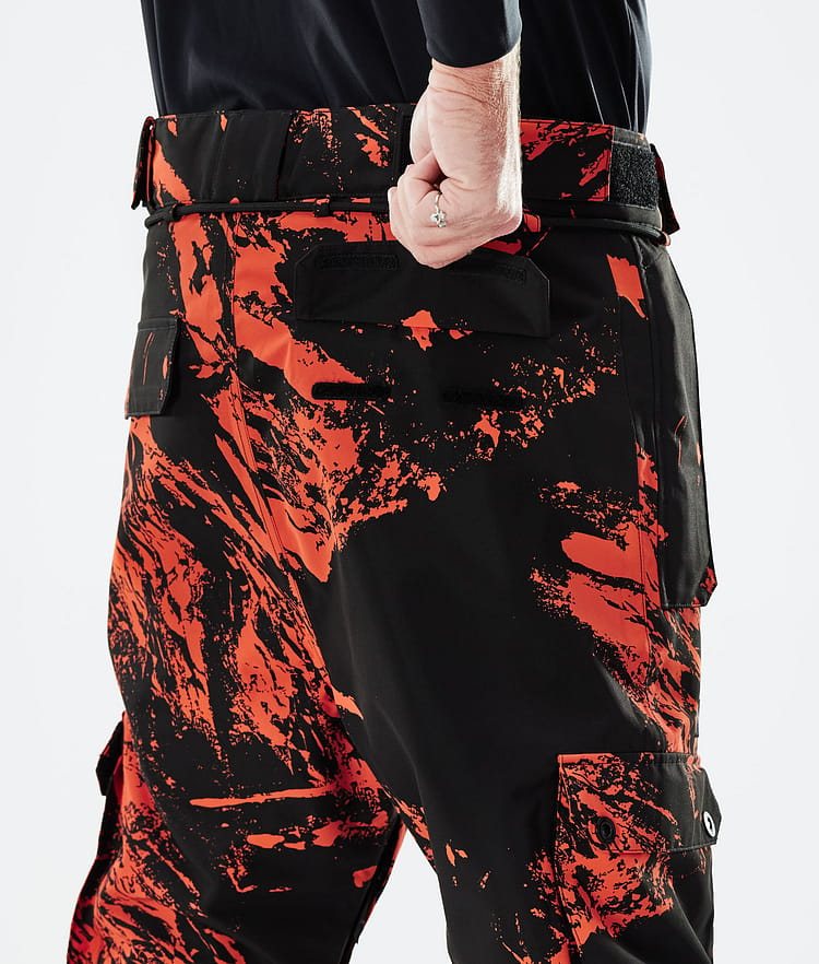 Iconic 2021 Snowboard Pants Men Paint Orange, Image 6 of 6