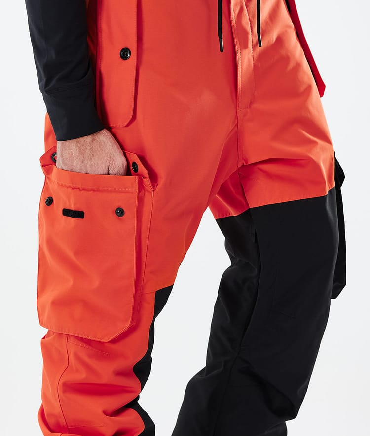 Adept 2021 Spodnie Snowboardowe Mężczyźni Orange/Black, Zdjęcie 5 z 6