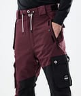 Adept 2021 Spodnie Snowboardowe Mężczyźni Burgundy/Black, Zdjęcie 4 z 6