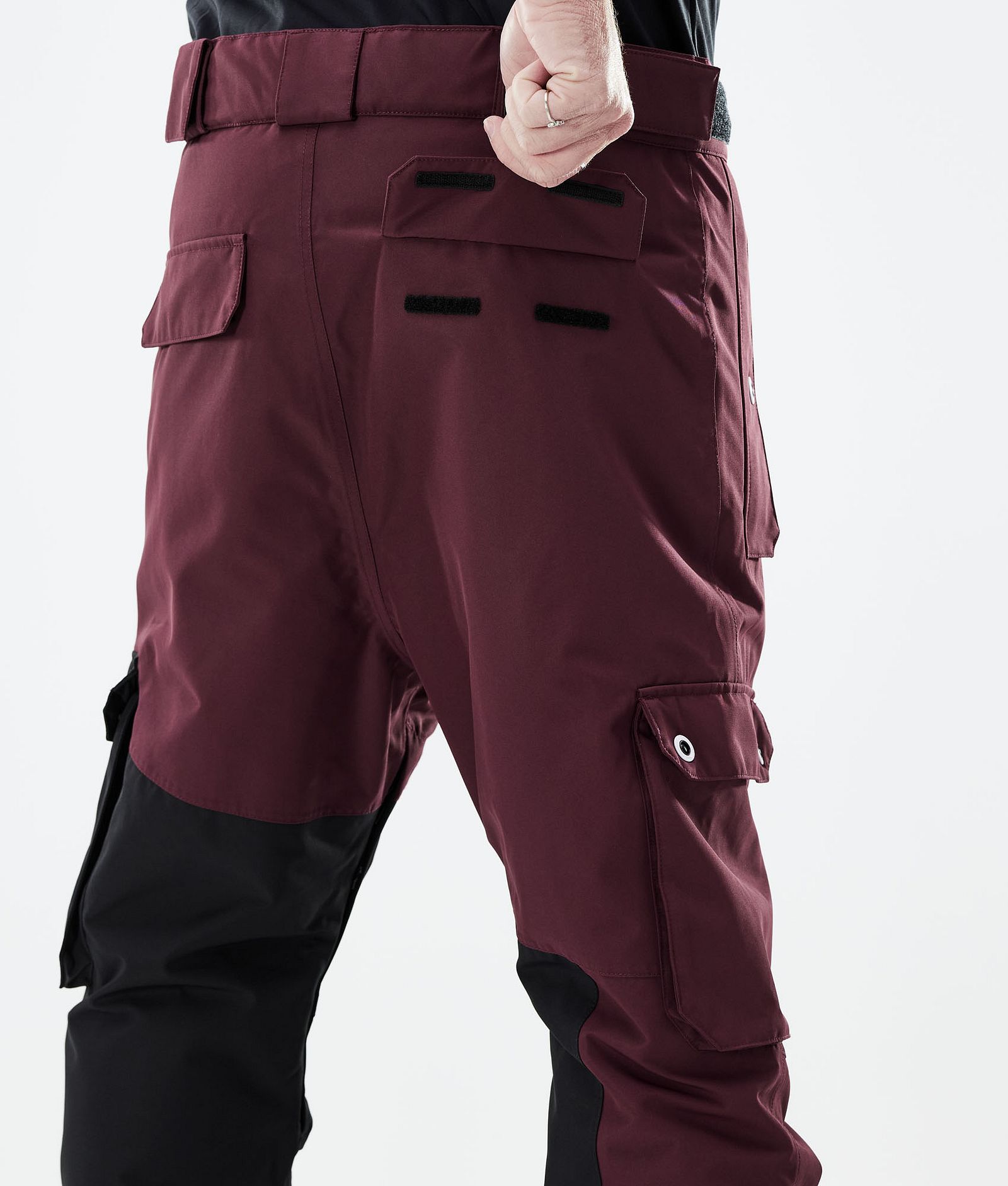 Adept 2021 Spodnie Snowboardowe Mężczyźni Burgundy/Black, Zdjęcie 6 z 6