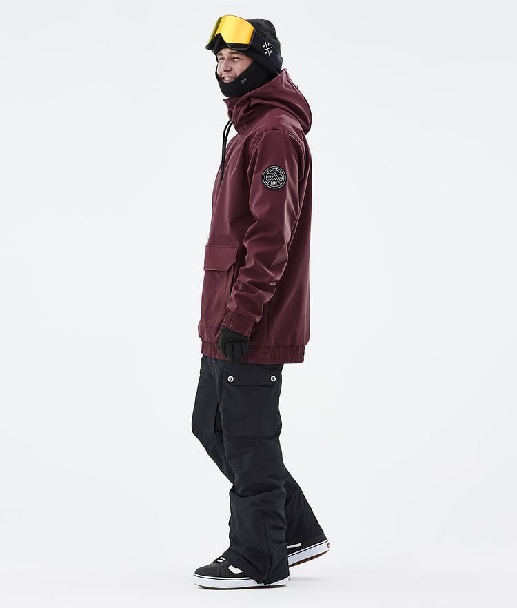 Wylie Kurtka Snowboardowa Mężczyźni Patch Burgundy, Zdjęcie 5 z 10