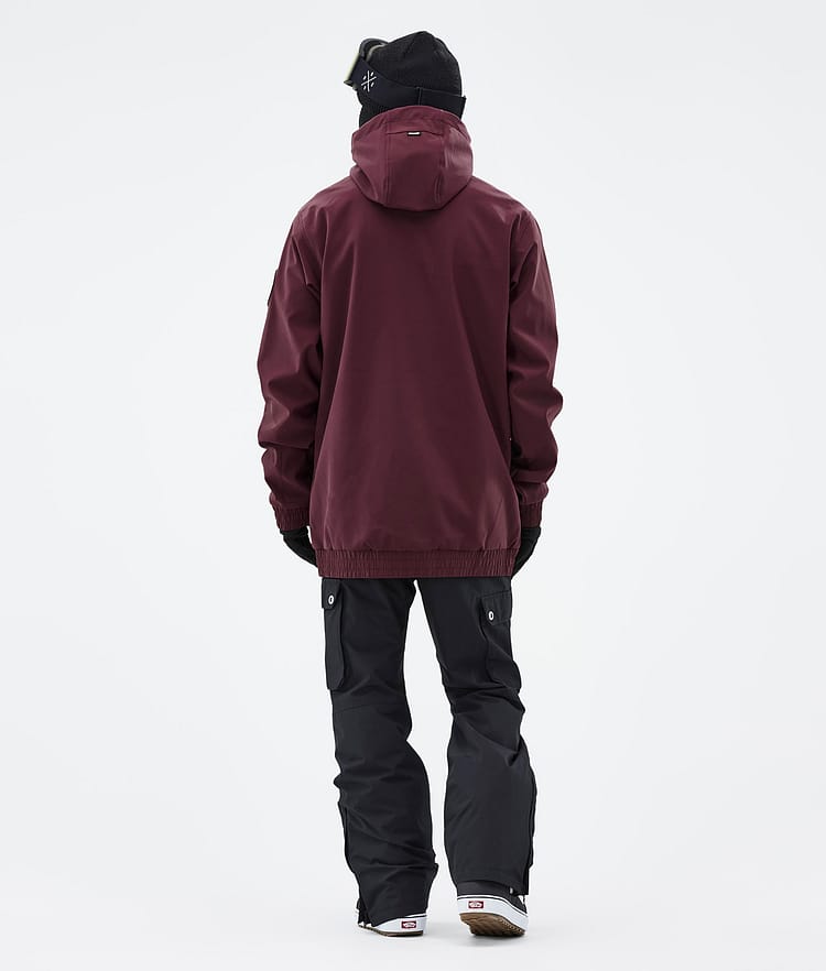 Wylie Kurtka Snowboardowa Mężczyźni Patch Burgundy, Zdjęcie 6 z 10