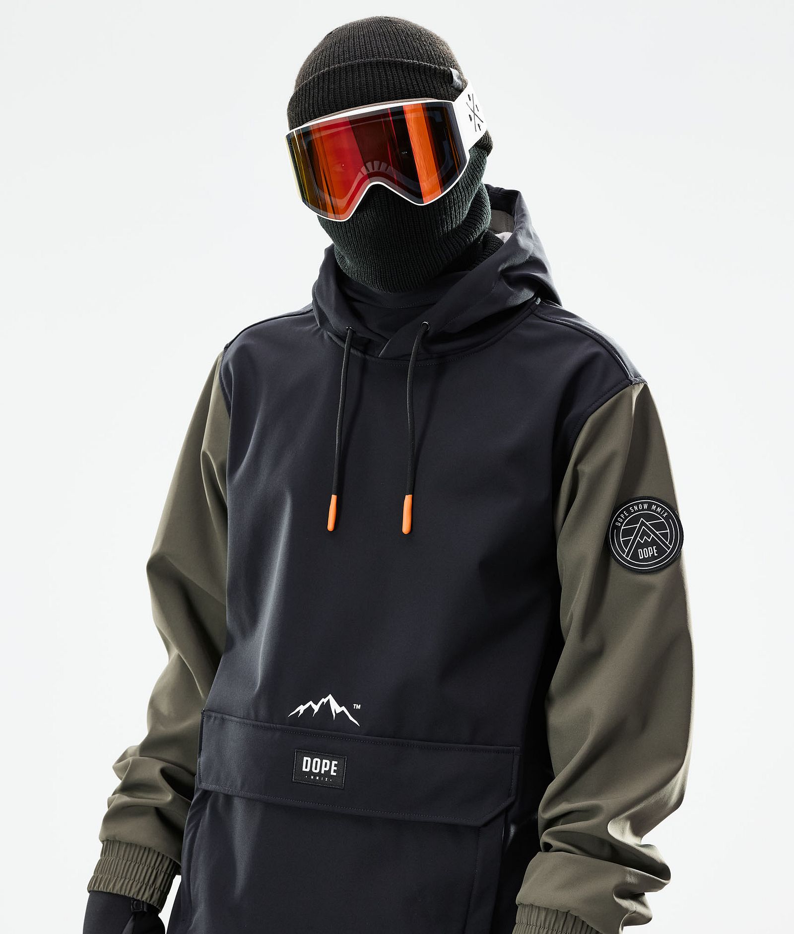 Wylie Kurtka Snowboardowa Mężczyźni Patch Black/Olive Green, Zdjęcie 3 z 10